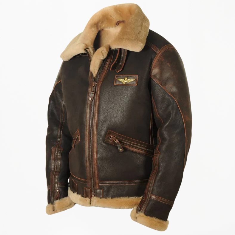 Arlo | Elegant Aviator Bomber Jacket