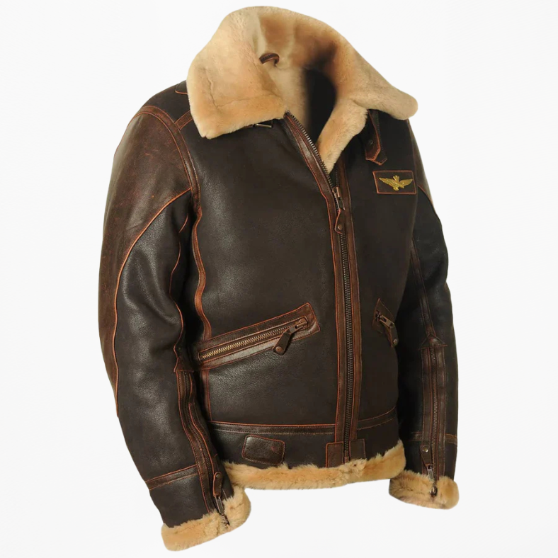 Arlo | Elegant Aviator Bomber Jacket