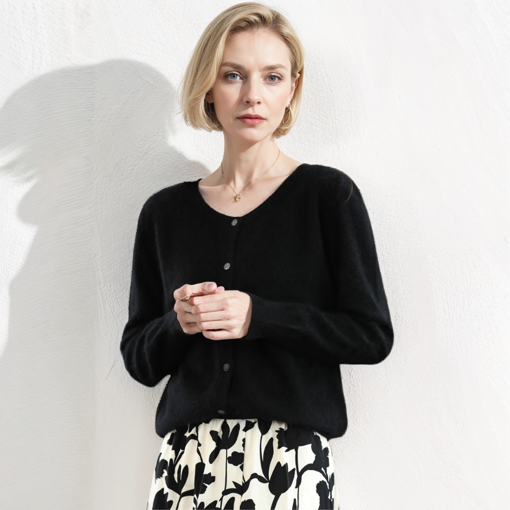 Amelie | Merino Wool Cardigan
