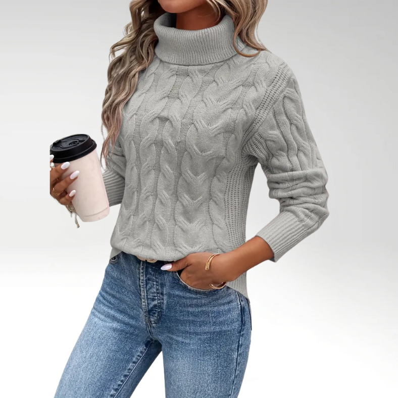 Jane | Twisted Turtleneck Sweater