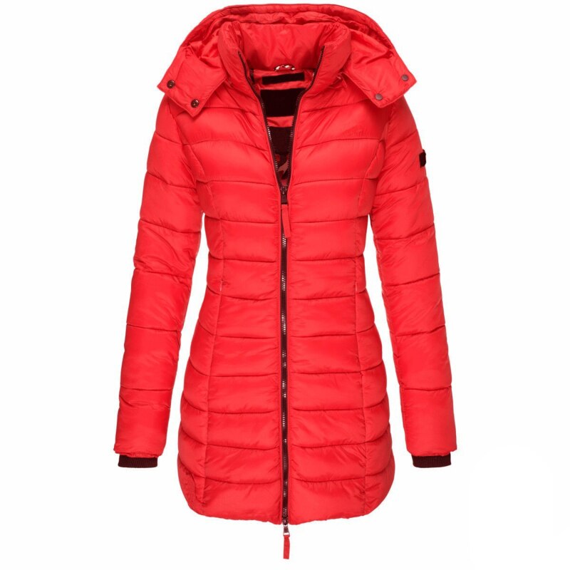 Alisa | The Best and Coziest Hooded Down Jacket with Zipper
