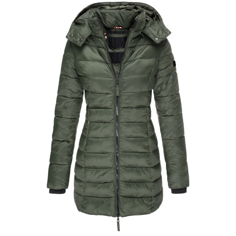 Alisa | The Best and Coziest Hooded Down Jacket with Zipper