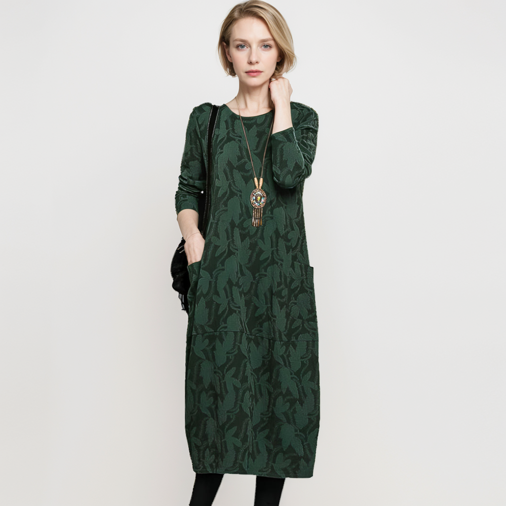 Sadie | Casual Round-Neck Winter Dress