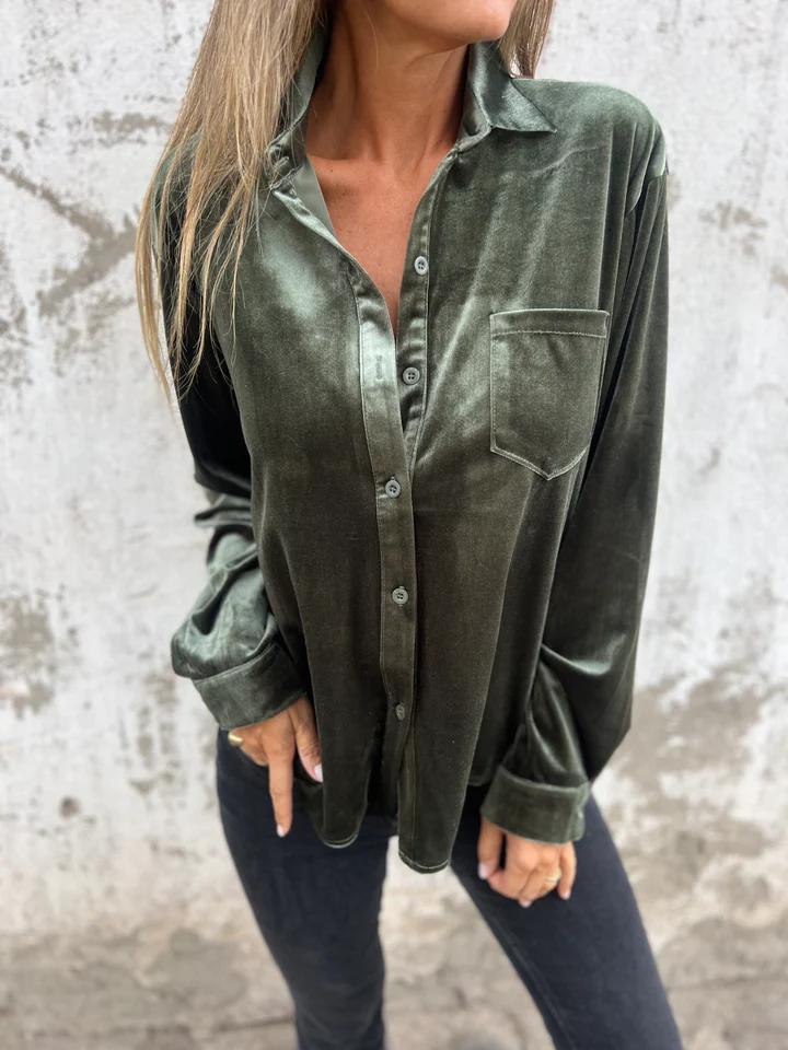 Sophia | Velvet Shirt